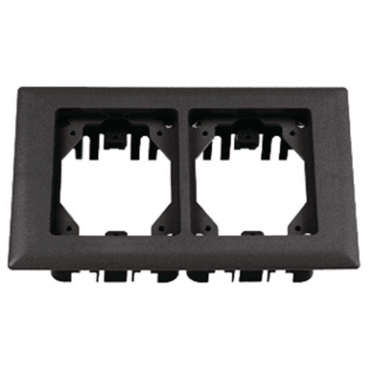 PREMISE WIRING PFBRFBL2 2-Gang Rectangular Standard Carpet Flange, 6 in L, PVC