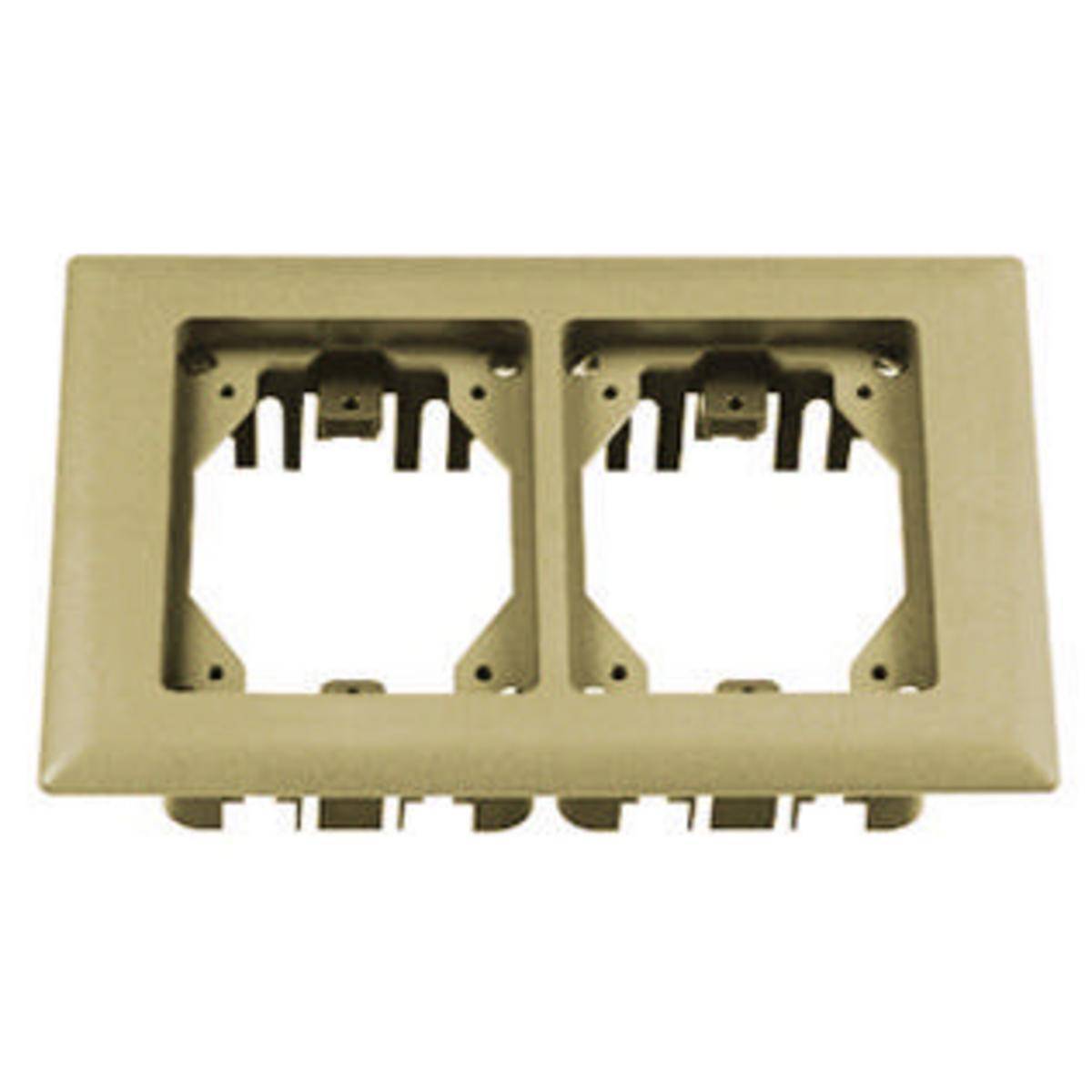 PREMISE WIRING PFBRFI2 2-Gang Rectangular Standard Carpet Flange, 11.35 in L, Molded PVC