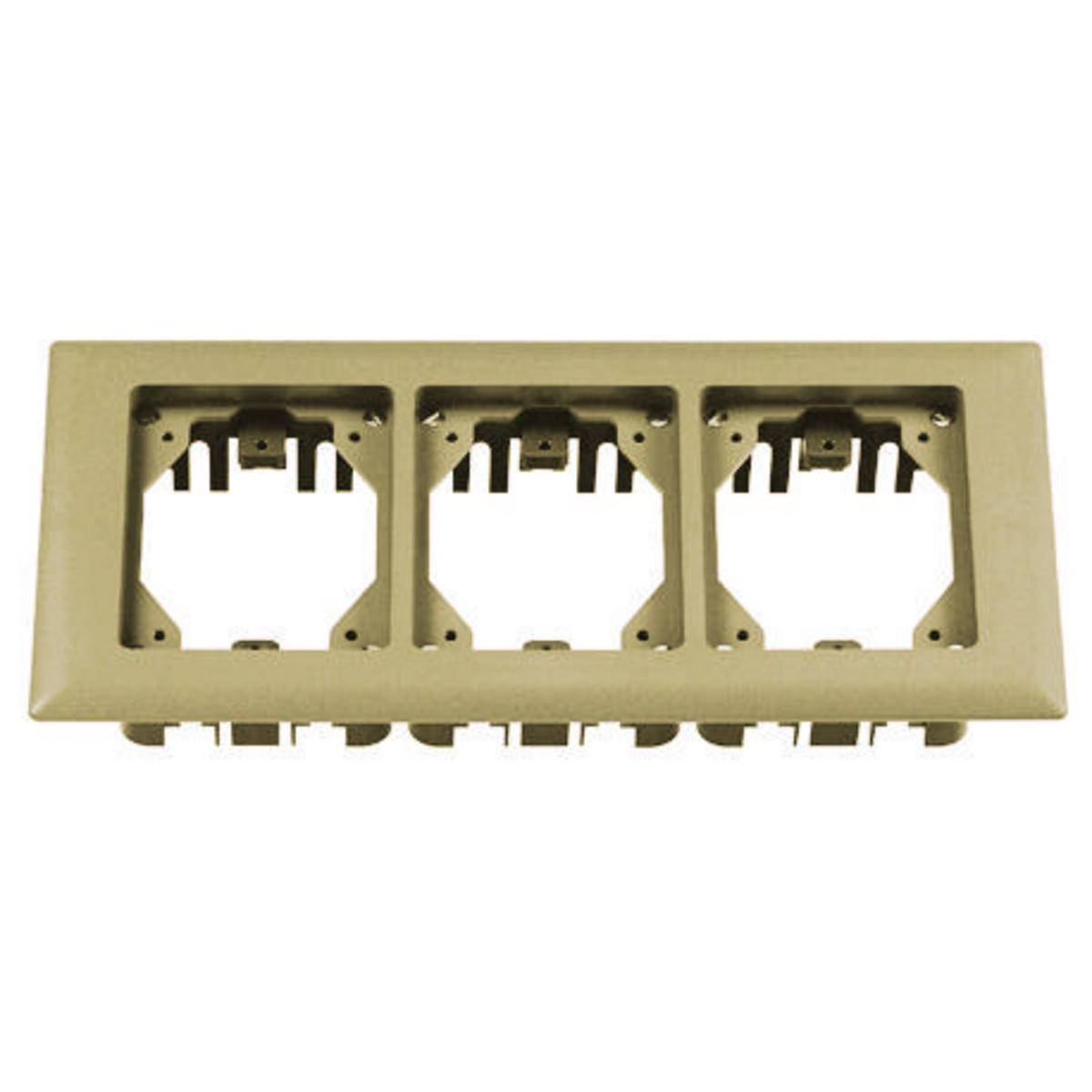 PREMISE WIRING PFBRFI3 3-Gang Molded Standard Carpet Flange, 6 in L, PVC