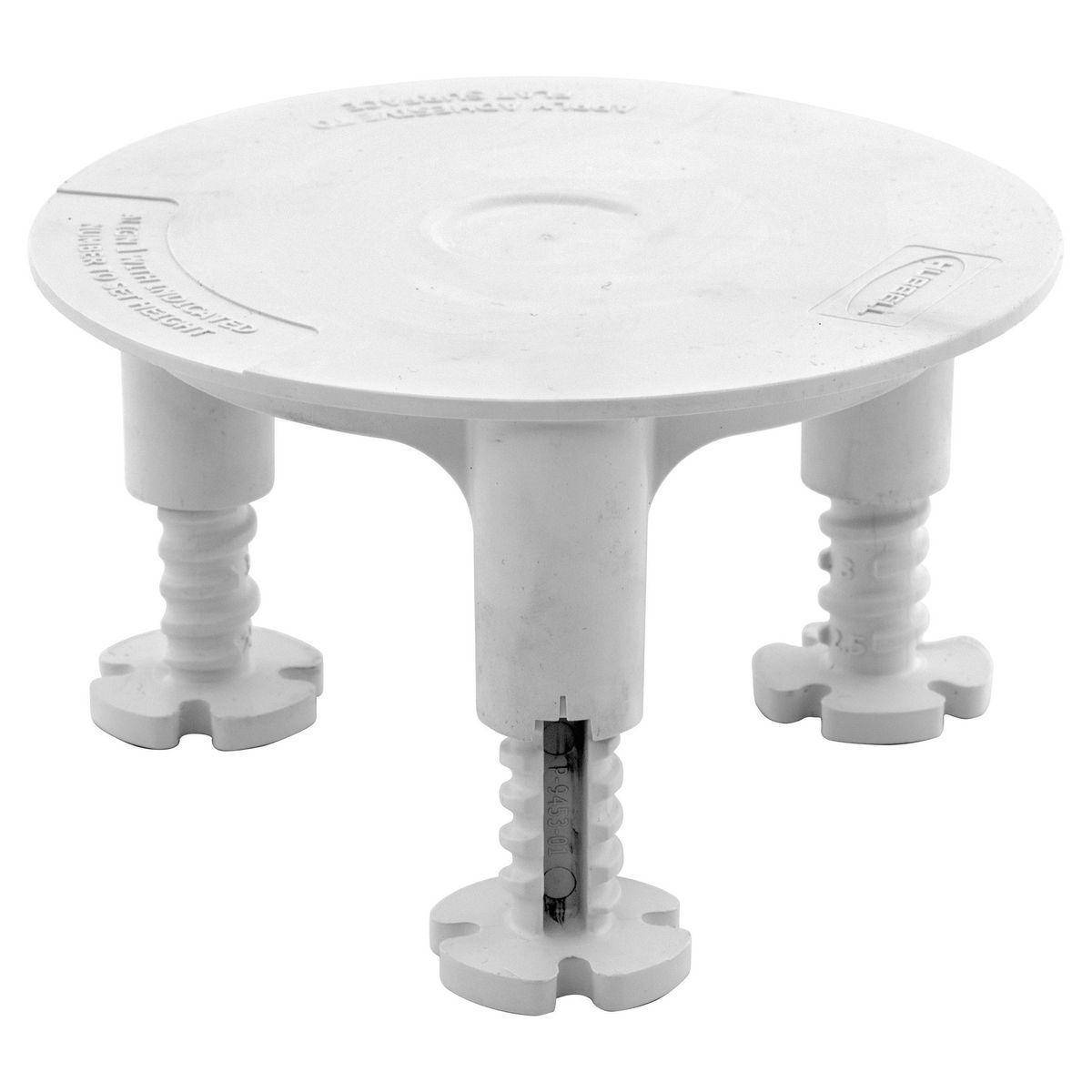 PREMISE WIRING Wiring Device-Kellems PFBSTAND Adjustable Non-Metallic Standard Floor Box Stand, 6 in W, PVC, White