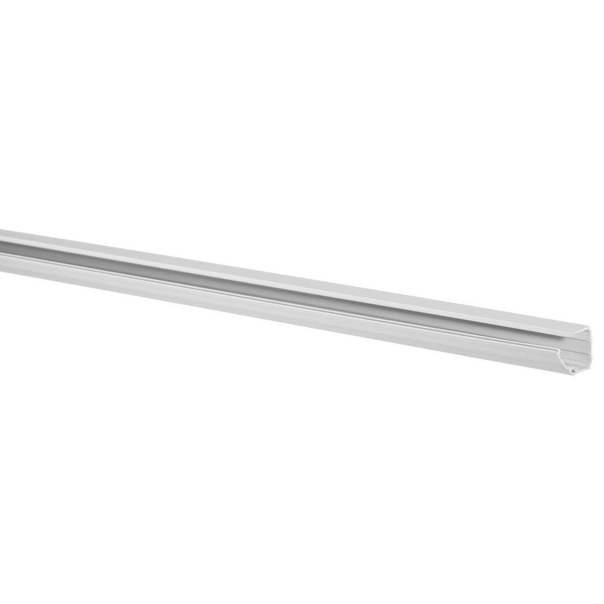 Wiring Device-Kellems LanTrak® PL1ABC5W Non-Metallic Latching Raceway With Adhesive, 5 ft L x 1.38 in W x 1.04 in H, 1 Channel, PVC
