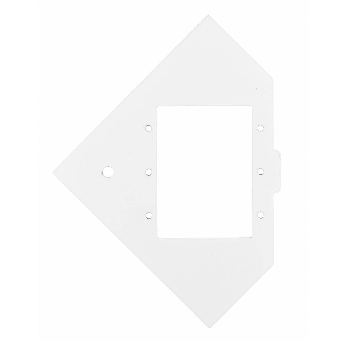 Wiring Device-Kellems SystemOne ScrubShield® RAFB4SP3MAAP Standard Sized Sub Plate, 1.53 in L x 2.12 in W, Galvanized Stamped Steel