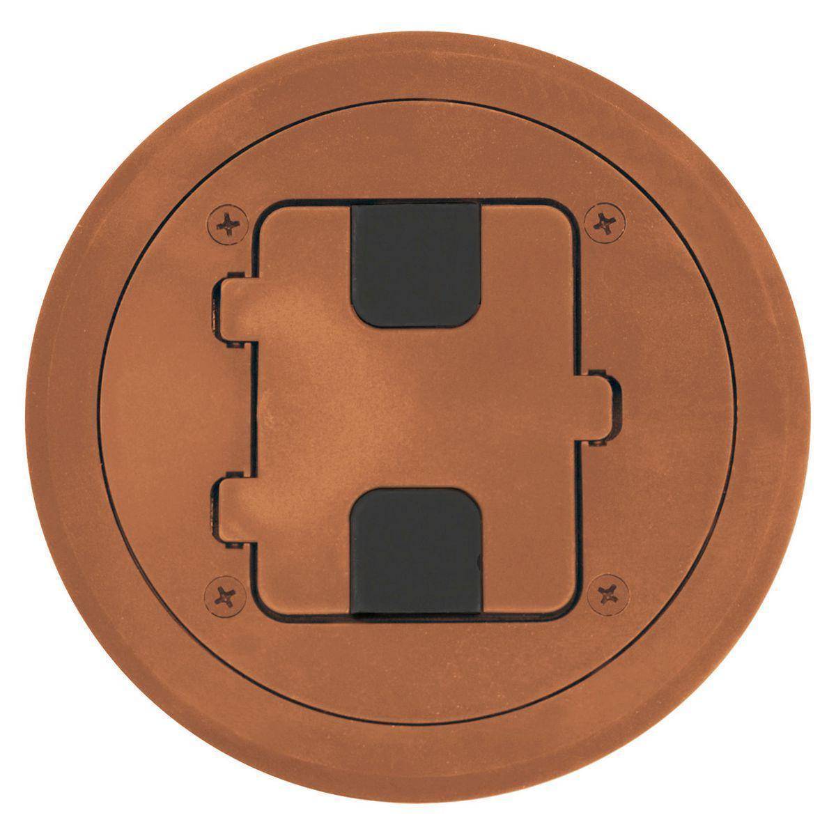 Wiring Device-Kellems RF406BN Standard Sized Floor Box, Composite, 2 Knockouts
