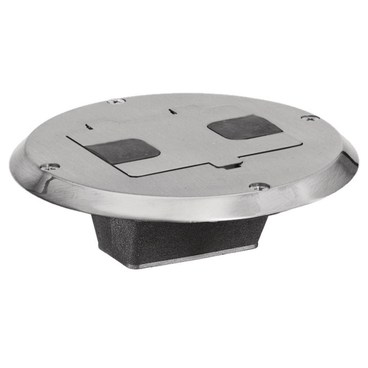 PREMISE WIRING tradeSELECT® RF506NI Replacement Standard Floor and Wallbox With Flange, Door, Stamped Steel, 28 cu-in Capacity