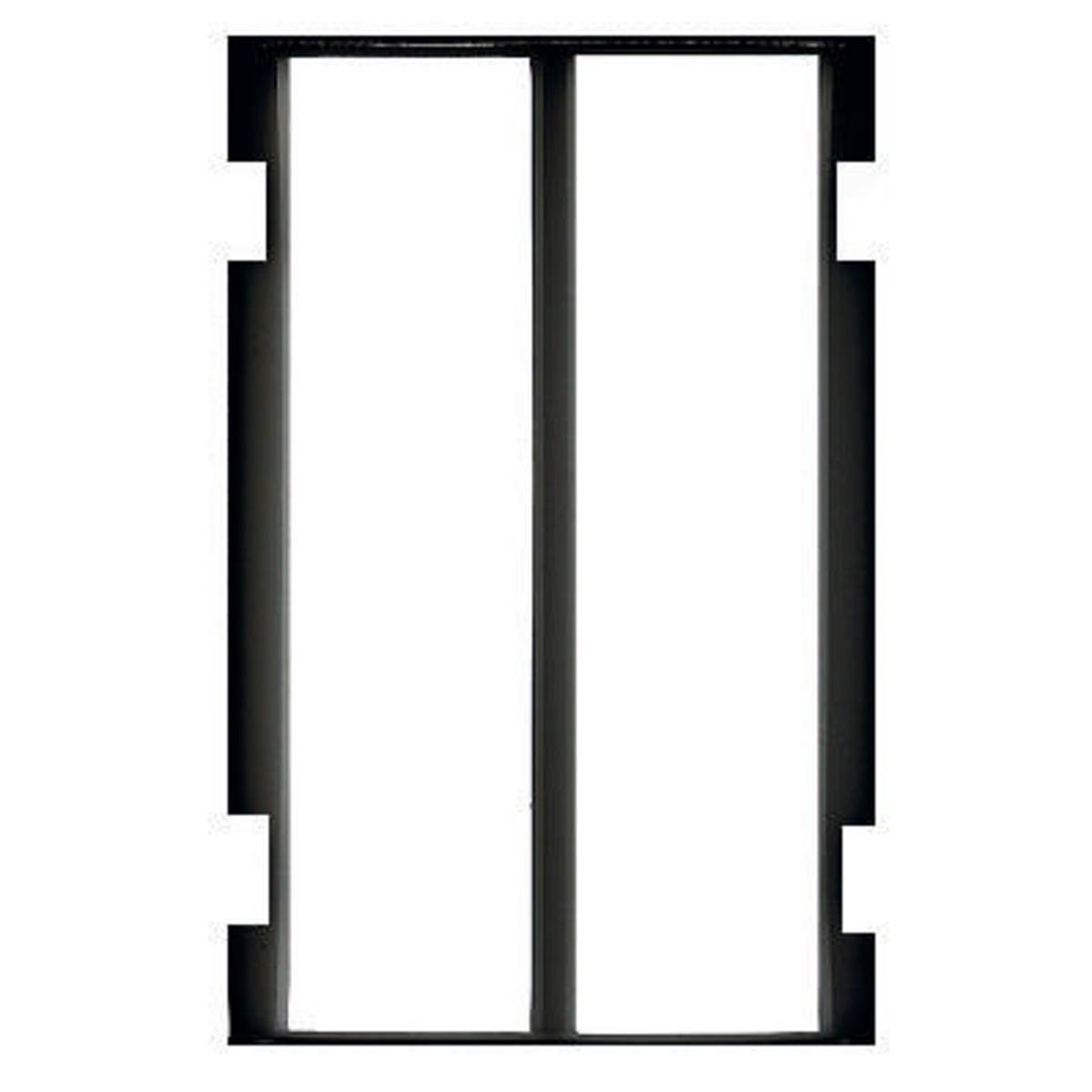 PREMISE WIRING SystemOne® Ortronics TracJack® S1DFTRAC 6-Port Flush Non-Metallic Standard Sized Replacement Data Frame, For Use With Orthotics® TracJack Adapter/S1SPTRAC Sub-Plate and Fire Rated Poke Through, Composite