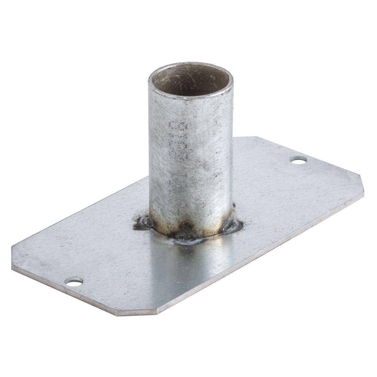 PREMISE WIRING Wiring Device-Kellems SystemOne™ ScrubShield® S1R10CBF075 Center Bottom Fire Rated Poke Through Recessed Standard Feed Plate, 2.22 in L x 4.18 in W x 1-3/4 in D, Galvanized Steel