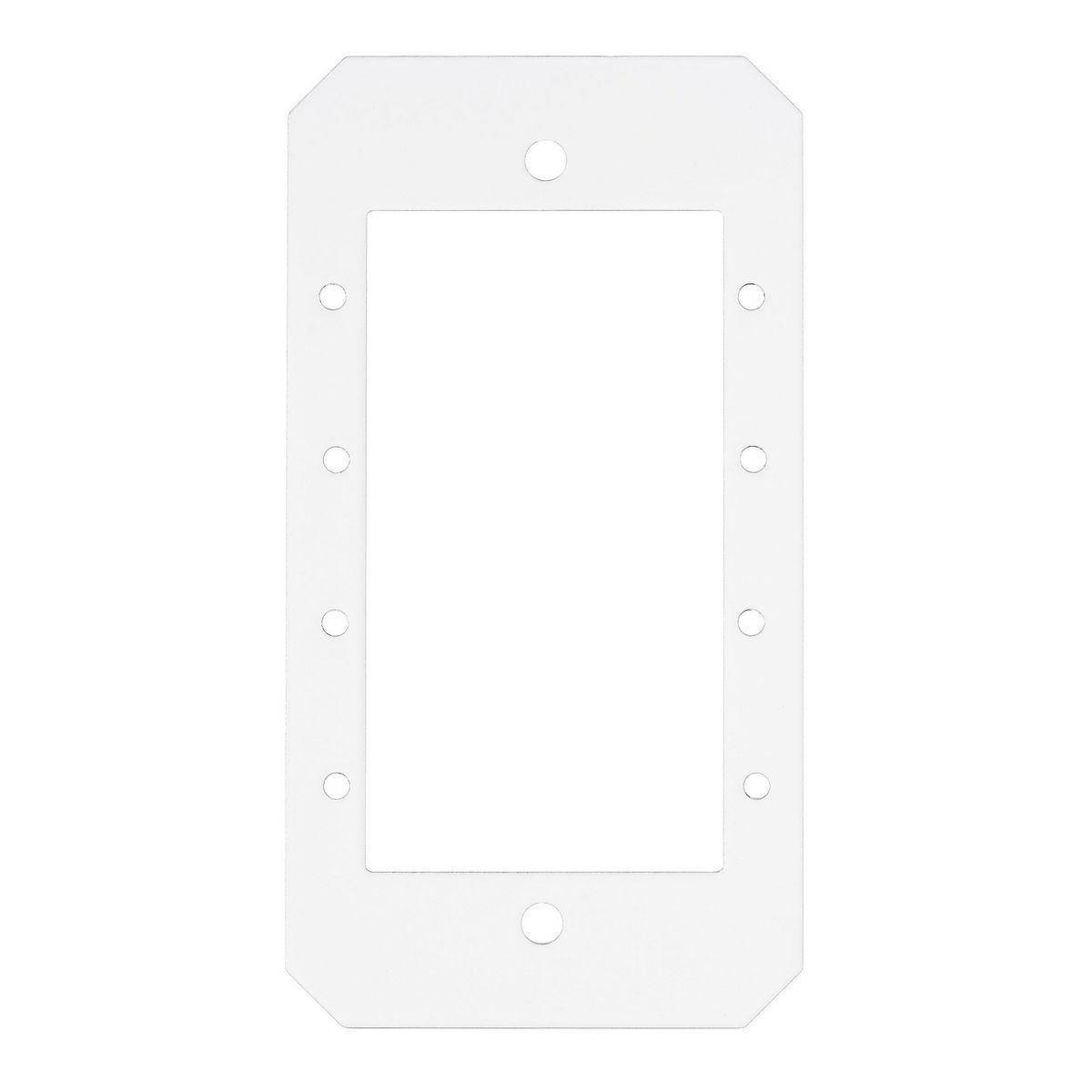 Wiring Device-Kellems SystemOne S1R10CSPC Standard Center Sub Plate With (4) Extron MAAP Opening, 4.18 in L x 2.22 in W x 0.06 in D, Steel