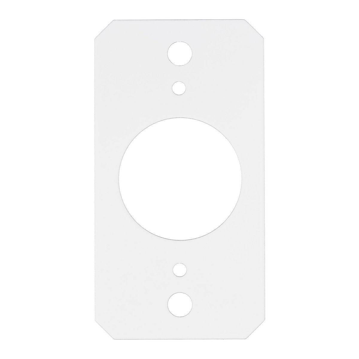 Wiring Device-Kellems SystemOne S1R10CSPG Standard Center Sub Plate With 1.6 in Opening, 4.18 in L x 2.22 in W x 0.06 in D, Steel