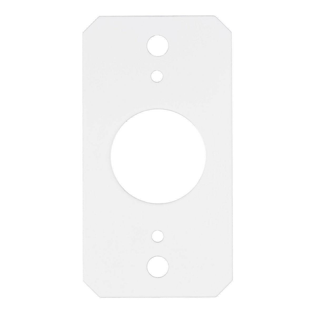 Wiring Device-Kellems SystemOne S1R10CSPJ Standard Center Sub Plate With 1.4 in Opening, 4.18 in L x 2.22 in W x 0.06 in D, Steel