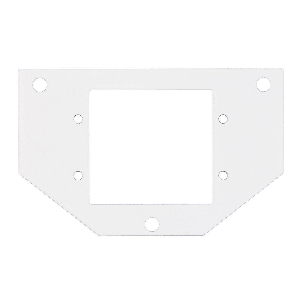 PREMISE WIRING Wiring Device-Kellems SystemOne™ ScrubShield® S1R10PSPV Perimeter Fire Rated Poke Through Recessed Standard Sub-Plate With (2) Extron® MAPP Openings, Galvanized Steel