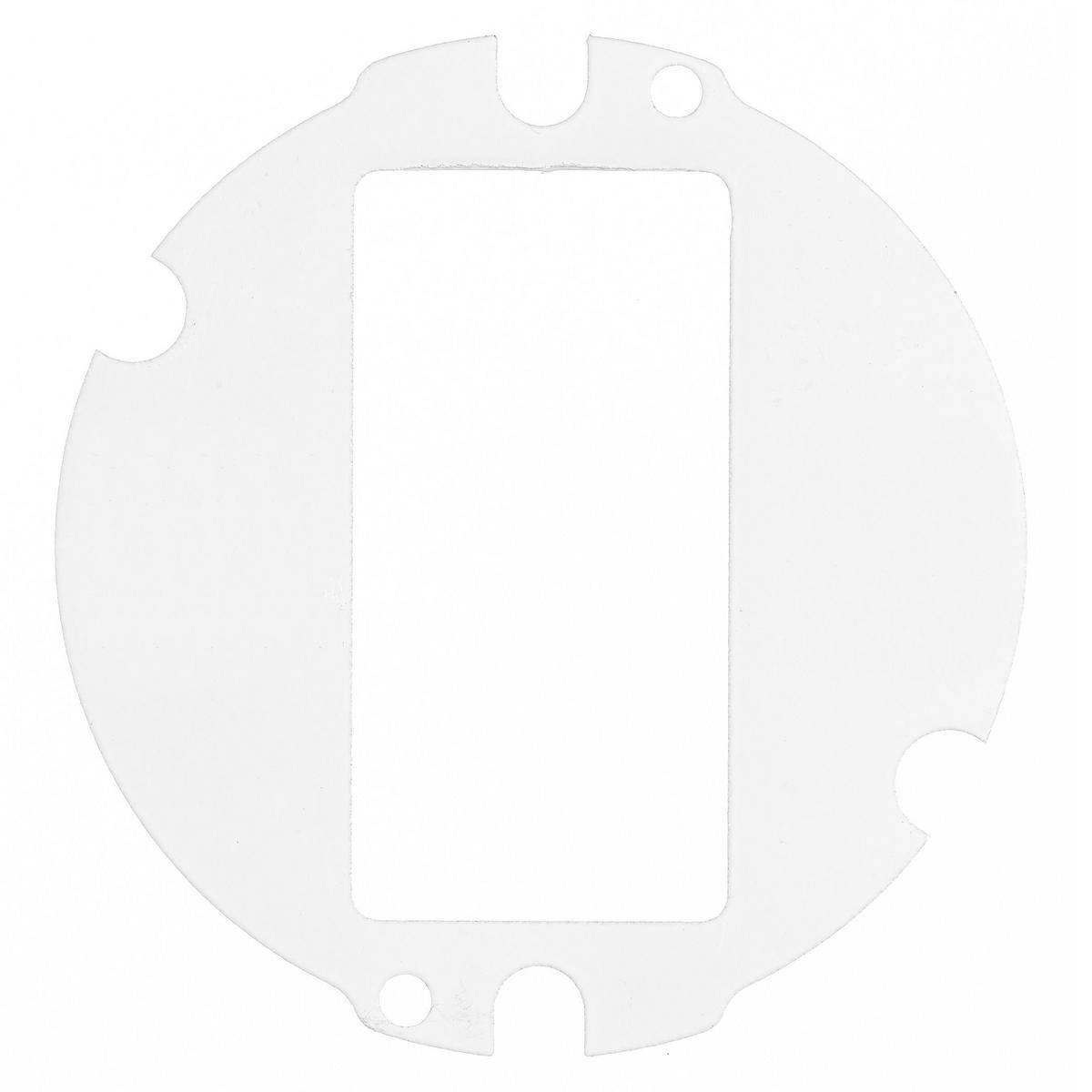 PREMISE WIRING S1R4SPSTYLE CFB Decorator Opening Standard Sized Sub Plate, 4 in Dia, Cast Aluminum