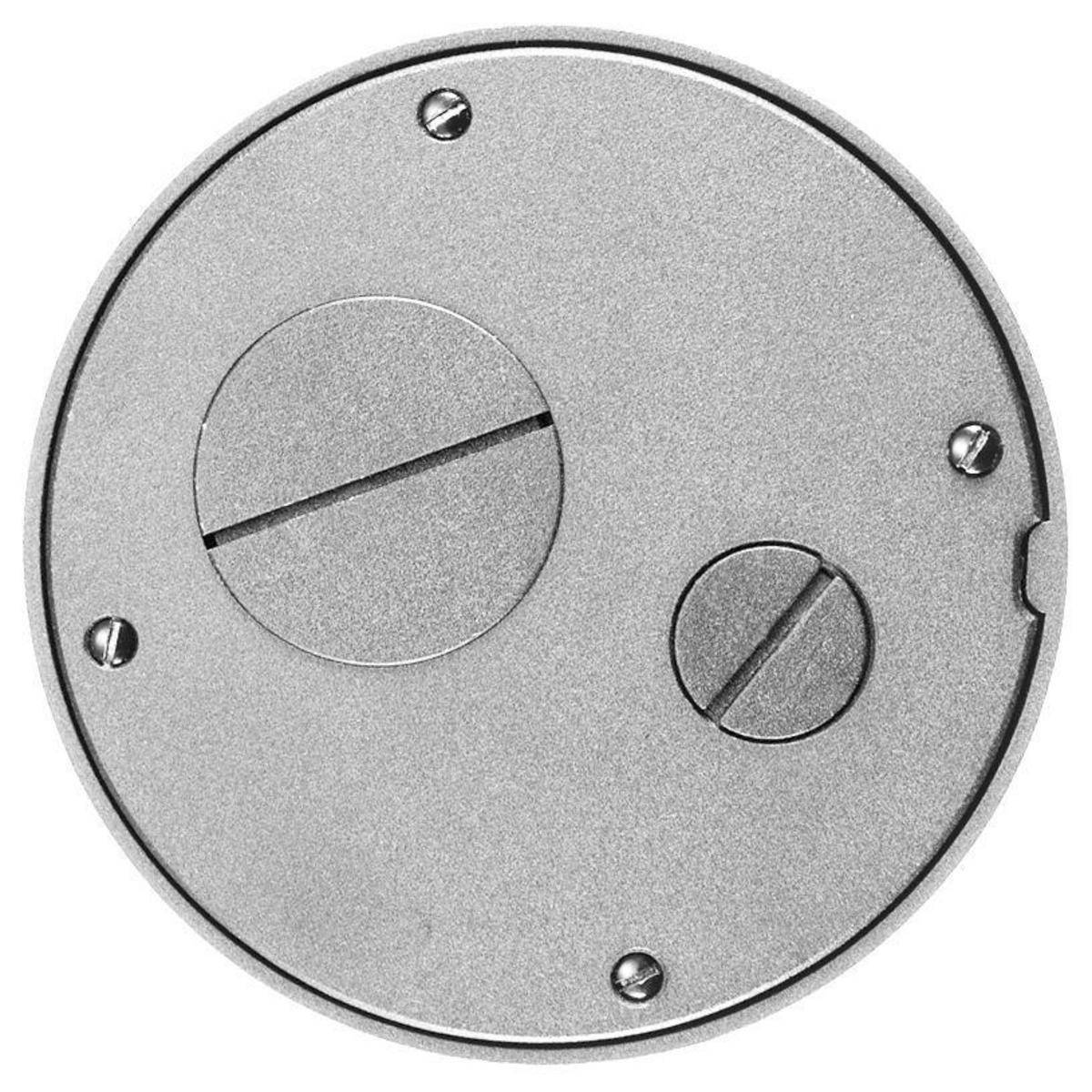 Wiring Device-Kellems SystemOne S1SPFFTAL Fire-Rated Poke-Through Sub Plate, 5.62 in Dia, 5.62 in L x 5.62 in W, Cast Aluminum