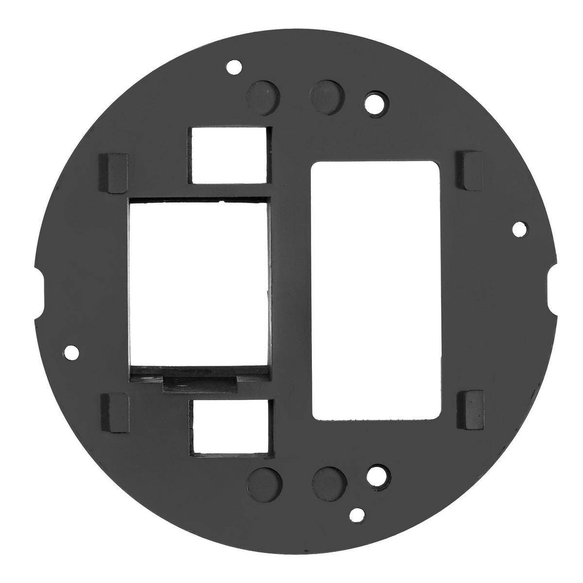 Wiring Device-Kellems SystemOne S1SPSL2IM Standard Fire-Rated Poke-Through Sub Plate, 5.36 in Dia, 2.31 in L, Cast Aluminum