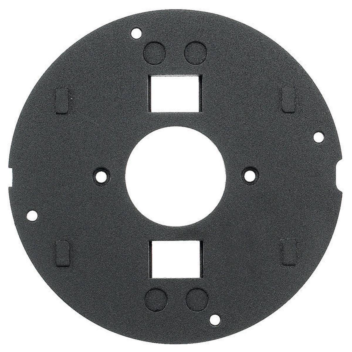 Wiring Device-Kellems SystemOne S1SPTL Standard Fire-Rated Poke-Through Sub Plate, 5.36 in Dia, 6.26 in L, Cast Aluminum