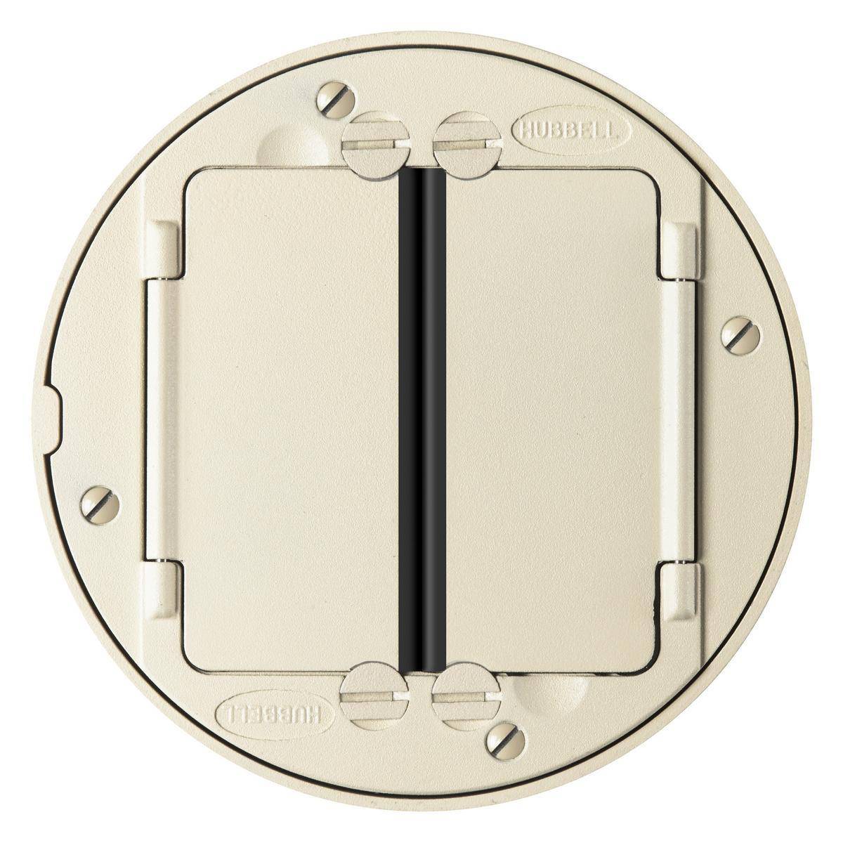 PREMISE WIRING SystemOne™ S1TFCI Flush - S1 Non-Metallic Floor Box Cover, 5.62 in Dia, Die Cast Aluminum