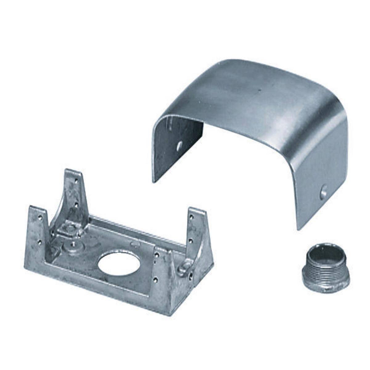 PREMISE WIRING SC3099A Lo-Con Tombstone Pedestal Frame and Housing, Cast Aluminum, Metallic