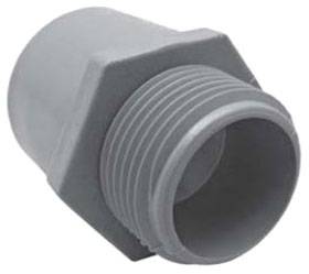 1/2" PVC Threaded Male Conduit Terminal Adapter
