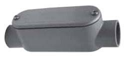 1/2" PVC Rectangular Type C Cover and Zinc Plated Steel Screw
