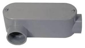1/2" Rectangular Type LL Cover and Zinc Plated Steel Screw