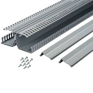 7.25" x 3.14" x 6' Panduit DRD33LG6 Panduct®, PanelMax™ Wiring Duct, Light Gray