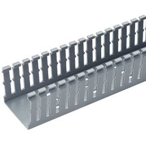 1.75" x 2.12" x 6' Panduit F1.5X2LG6 Panduct® Wiring Duct, Light Gray