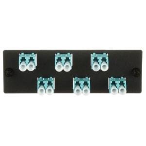 Panduit FAP6WAQDLCZ OptiCom® Fiber Optic Adapter Panel
