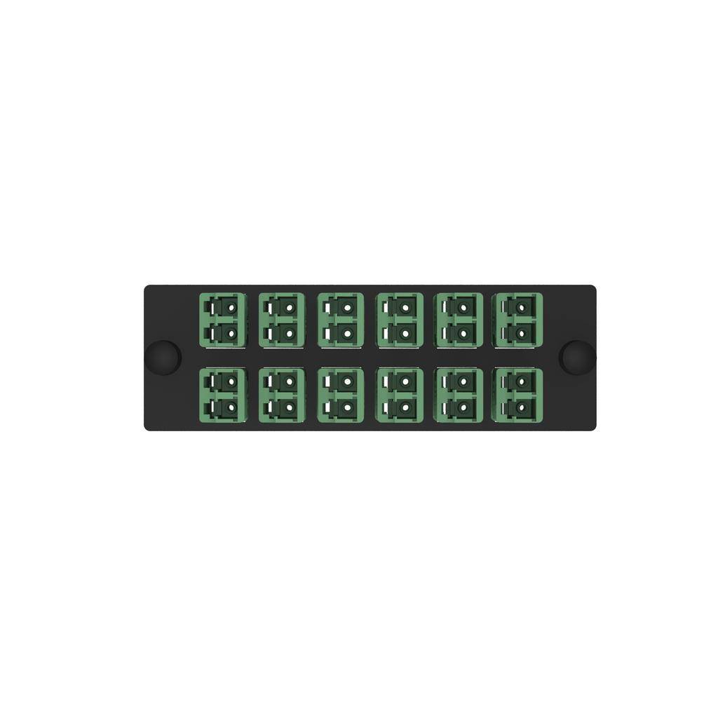 Panduit® FAP12WAGDLCZ Coupler Connectors, LC Duplex End B, (12) Fiber OS2 Fiber