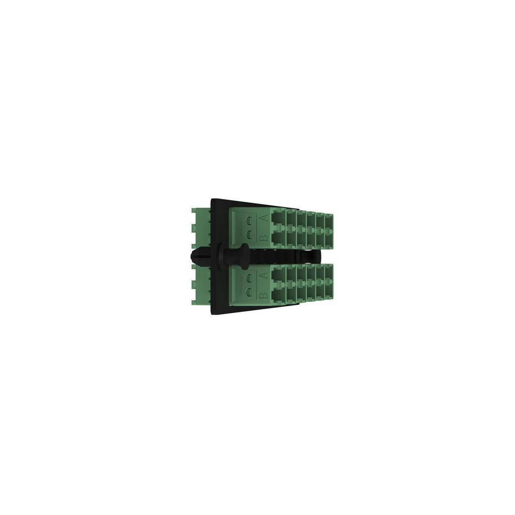 Panduit® FAP12WAGDLCZ Coupler Connectors, LC Duplex End B, (12) Fiber OS2 Fiber