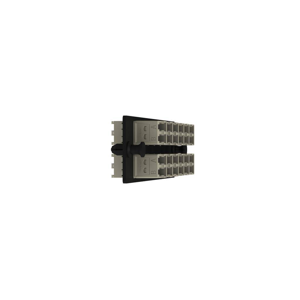 Panduit® FAP12WEIDLCZ Adapter Fiber Optic Panel, LC Duplex End B, (12) Fiber OM1 Fiber