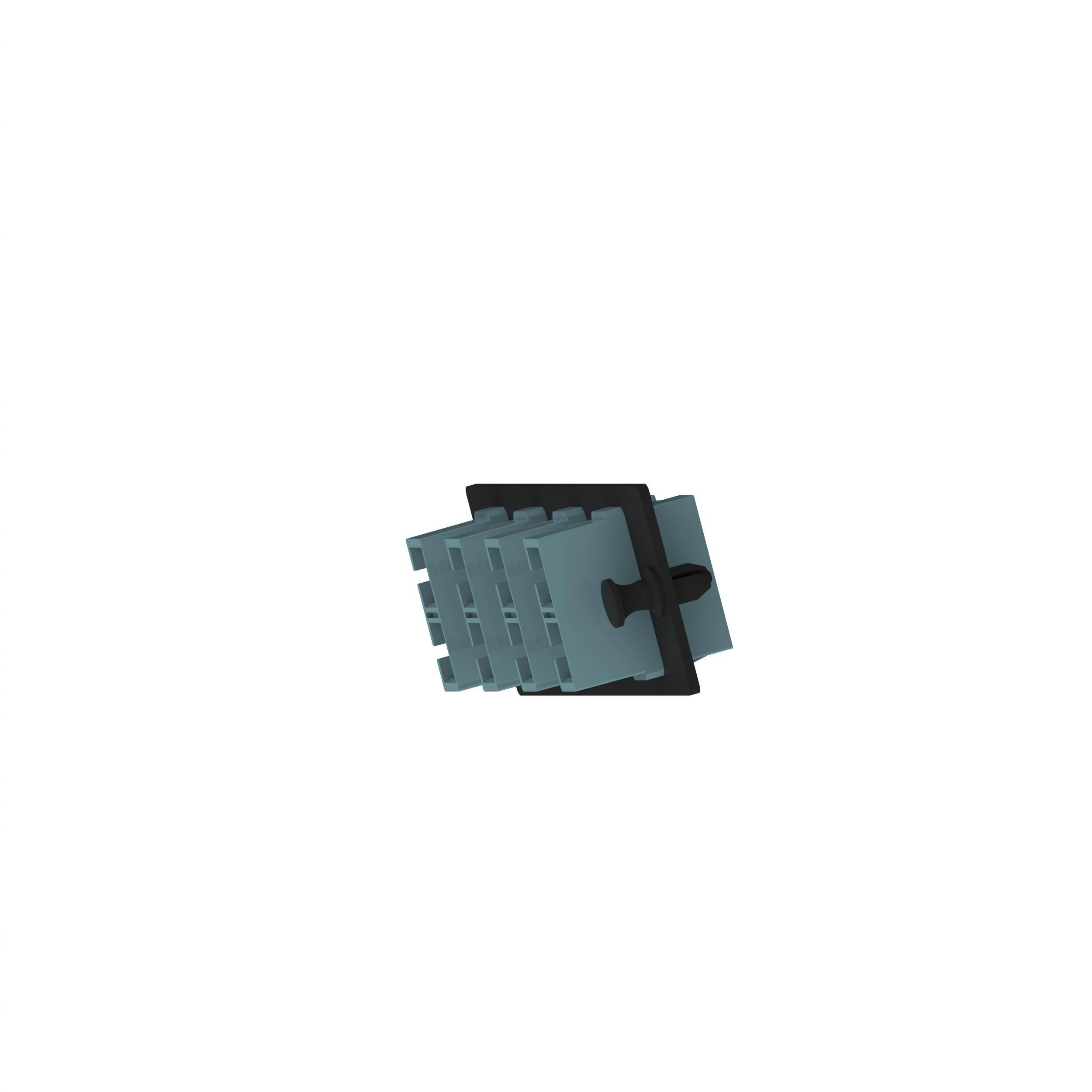 Panduit® Opticom® FAP4WAQDSCZ Duplex Multi-Mode Loaded Fiber Optic Adapter Panel With Zirconia Ceramic Split Sleeve, SC End A, SC End B, (10) OM3/OM4 Fiber