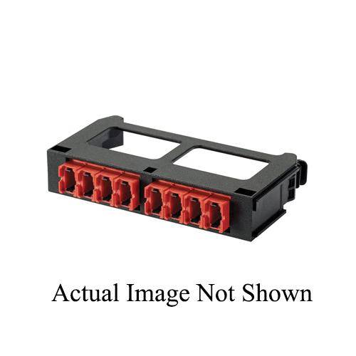 Panduit® QuickNet™ FQMAP65RD Migration Fiber Optic Adapter Panel, MPO™ End A, (6
