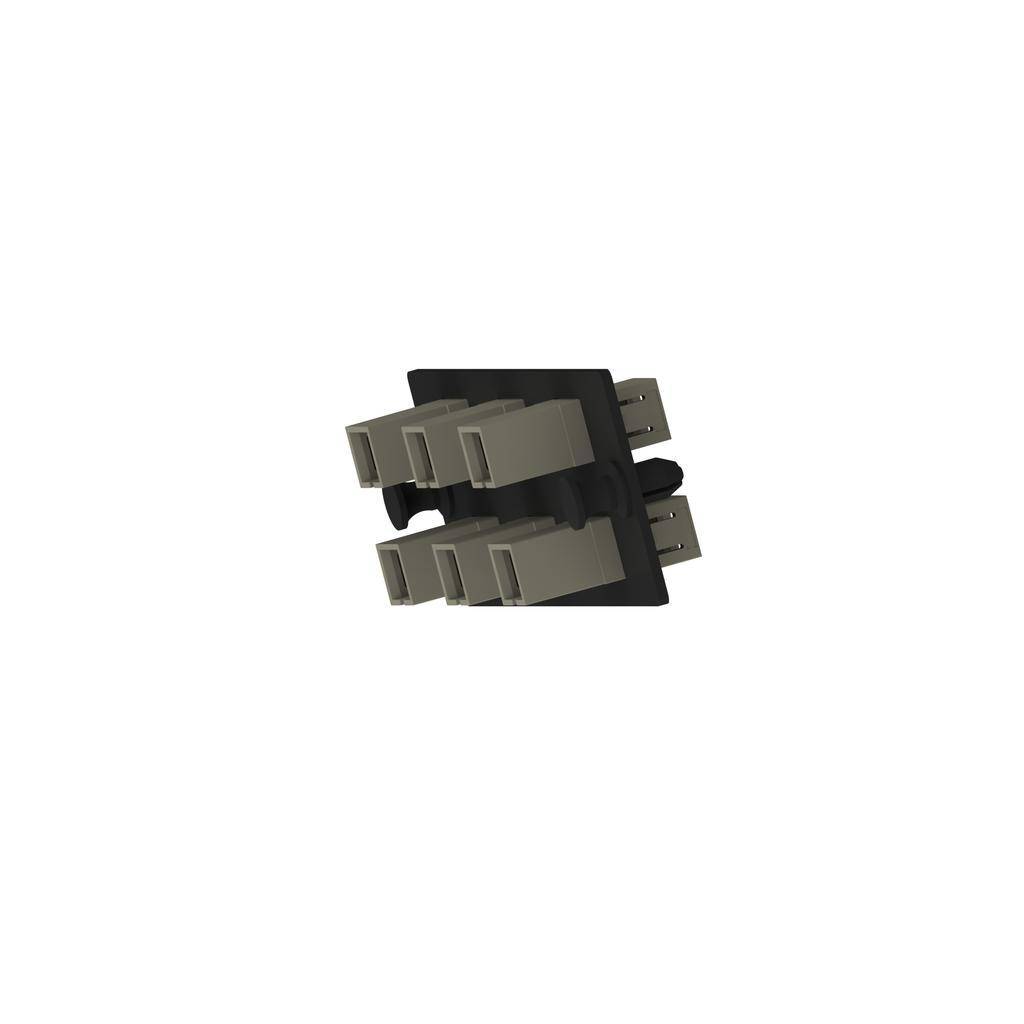 Panduit® FAP6WEISCZ Adapter Fiber Optic Panel, SC Simplex End B, (6) Fiber OM1 Fiber