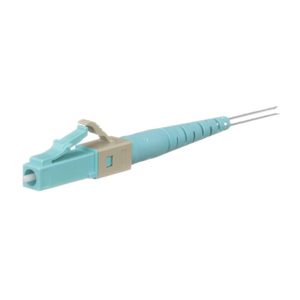 Panduit® FLCS2/9SOCPXAQ Fusion Splice-On Fiber Optic Connector, LC Simplex Connector, 50/125 um OM2/OM3/OM4 Multi-Mode Fiber, 250 um Coated Fiber/900 um Tight Buffered Fiber, Zirconia Ceramic Ferrule