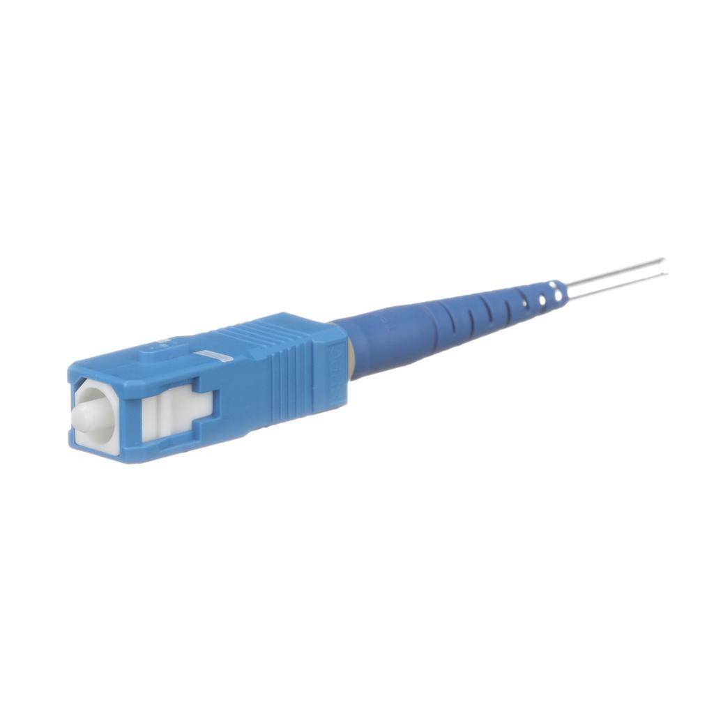 Panduit® FSCS2/9SOCU9BU Fusion Splice-On Fiber Optic Connector, SC Simplex Connector, OS1/OS2 9/125 um Fiber, 250 um Coated Fiber/900 um Tight Buffered Fiber, Zirconia Ceramic Ferrule