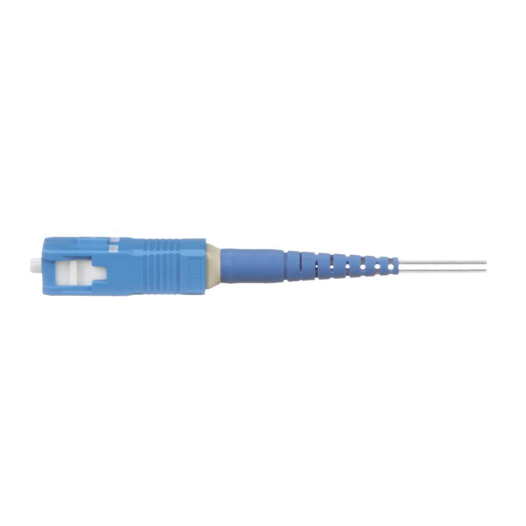 Panduit® FSCS2/9SOCU9BU Fusion Splice-On Fiber Optic Connector, SC Simplex Connector, OS1/OS2 9/125 um Fiber, 250 um Coated Fiber/900 um Tight Buffered Fiber, Zirconia Ceramic Ferrule