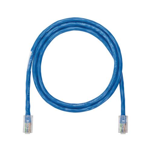 Panduit® NetKey™ NK5EPC16BUY U/UTP Patch Cord, Cat 5e, 24 AWG Stranded Copper Conductor, RJ-45 Connector, 16 ft L Cord, Blue