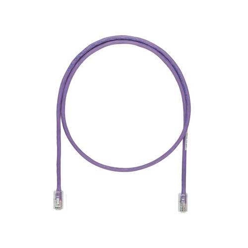 Panduit® NetKey™ NK5EPC11VLY Patch Cord, Cat 5e, 24 AWG UTP Unshielded Stranded Copper Conductor, RJ45 Modular Plug Connector, 11 ft L Cord, Violet