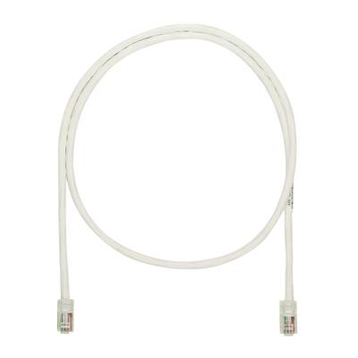Panduit® NetKey™ NK5EPC11Y Patch Cord, Cat 5e, 24 AWG UTP Unshielded Stranded Copper Conductor, RJ45 Modular Plug Connector, 11 ft L Cord, Off-White