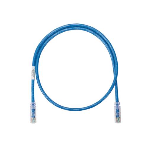 Panduit® NetKey™ NK6PC13BUY Class E Patch Cord, Cat 6, 24 AWG UTP Unshielded Stranded Copper Conductor, RJ45 Modular Plug Connector, 13 ft L Cord, Blue
