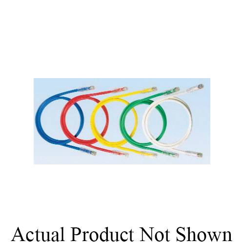 Panduit® NetKey® NK6PC18BLY UTP Unshielded Patch Cord, Cat 6/Class E, 24 AWG Stranded Copper Conductor, RJ45 Male Modular Plug Connector, 18 ft L Cord, Black