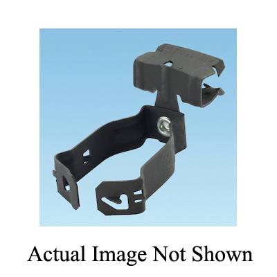 Panduit® StrongHold™ P812M58SM Snap Close Conduit Clip, 1/2 to 3/4 in Conduit, 5/16 to 1/2 in THK Flange, 25 lb Load, Metallic