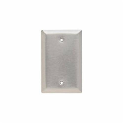 Pass & Seymour® SSJ13 Junior Jumbo Blank Wallplate, 1 Gang, 5 in, 302 Stainless Steel
