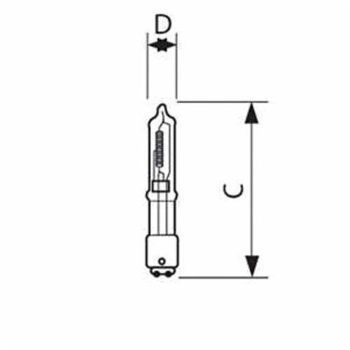 Philips 442780 Halogen Lamp, 100 W, E26/BA15D/19 Double Contact Bayonet Halogen Lamp, R20 Shape, 1600 Lumens
