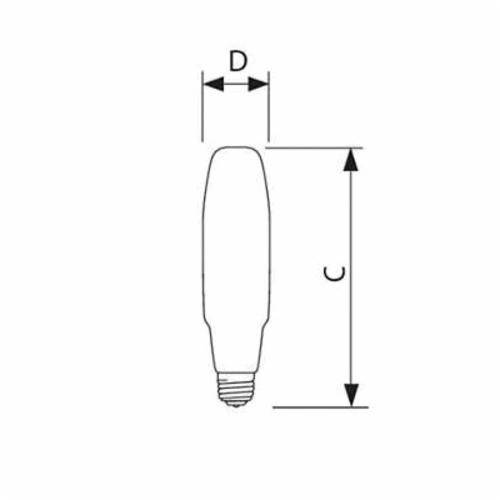 Philips 376889 Dual Arc Bulb, 400 W, Bi-Pin E39 Medium Mogul High Pressure Sodium Lamp, ED23 1/2 Shape, 2600 Lumens