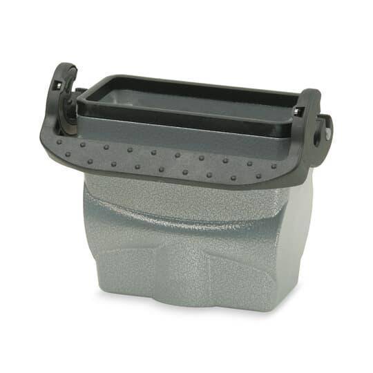 Pos-E-Kon® CH806HMV B Series Single Lever Locking In-Line Coupler Hood, Top 1 x 1/2 in NPT Entry, Die Cast Aluminum