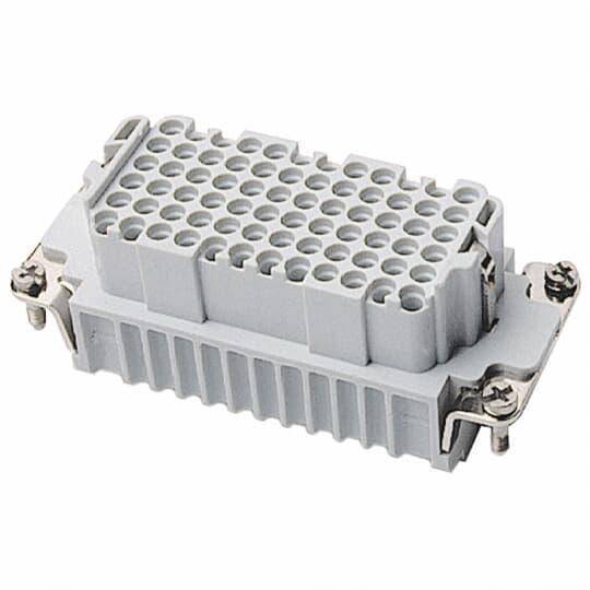 Pos-E-Kon® FC172DD DD Series Terminal Insert, 72 Positions, 26 to 14 AWG Wire, Crimped/Female Connection, Glass Filled Thermoplastic