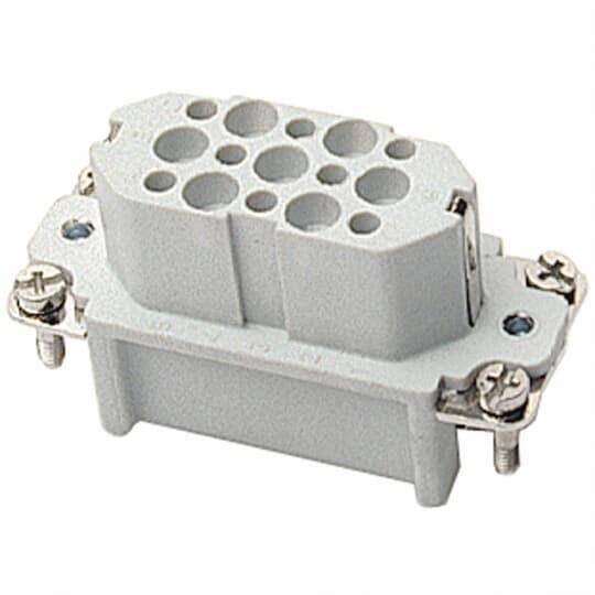 Pos-E-Kon® FC315D D Series High Density Terminal Insert, 15 Positions, 26 to 14 AWG Wire, Crimped/Female Connection, Glass Filled Thermoplastic