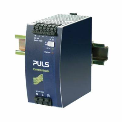Puls QS10.241 Power Supply, 100 to 240 VAC/110 to 150 VDC Input, 24 to 28 VDC Output, 240 W Power Rating, 9 to 10 A, DIN Rail Mount