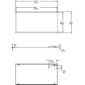 RAB Lighting Inc. EZPAN2X4-50N/D10 LED Panel Light Fixture