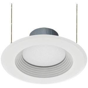 6" Round, 11 W, 120 VAC 60 Hz, RAB Lighting Inc. R6R119FA120WB Retrofit Downlight, 714 Lumen